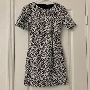 H&M Tweed Leopard Mini Dress